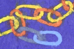 Chain in Blue, Yellow, Orange, Grey